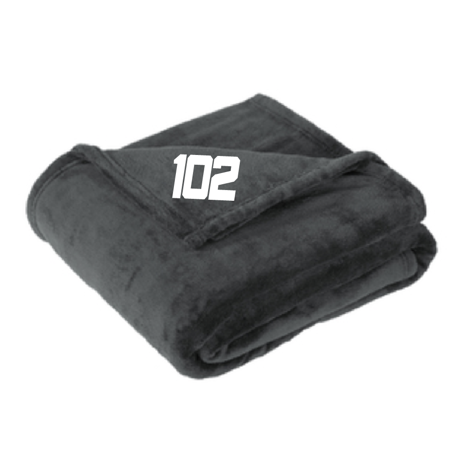 102 Logo Oversized Plush Blanket